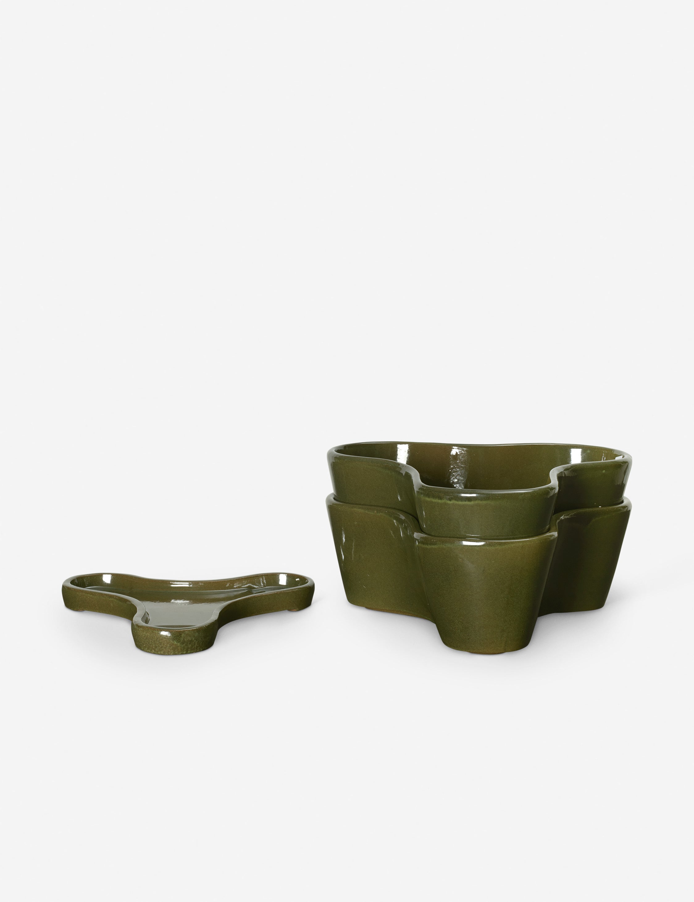 Stackable Planter (Set of 2) - Moss - Image 2