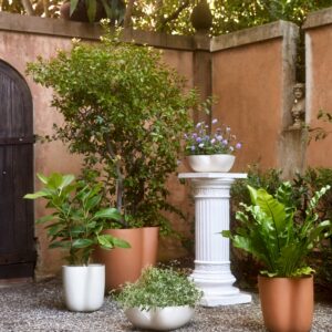 Sculptural Low Planter - Sienna